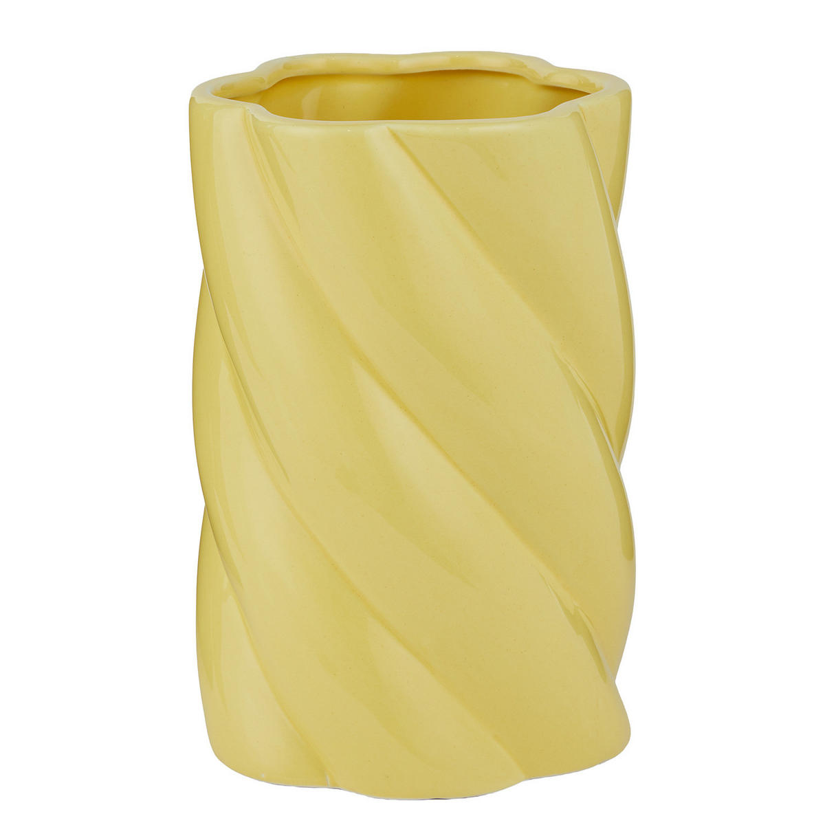 VASE Fusilli - Gelb, Stein (30cm) - Butlers