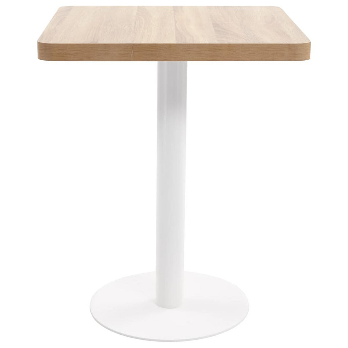 BISTROTISCH Hellbraun 60x60 cm MDF - Braun, Holzwerkstoff (60/60/75cm) - furnicato