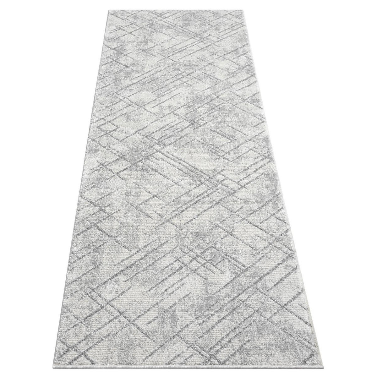 KURZFLOR-TEPPICH Antik 245 Grau 80x300 cm - Grau, Textil (80/300cm) - carpet city