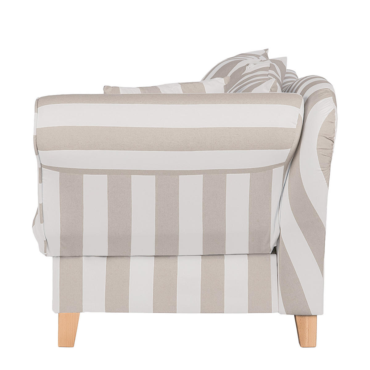 RECAMIERE - Webstoff - Beige, Textil (193/82/91cm) - home24