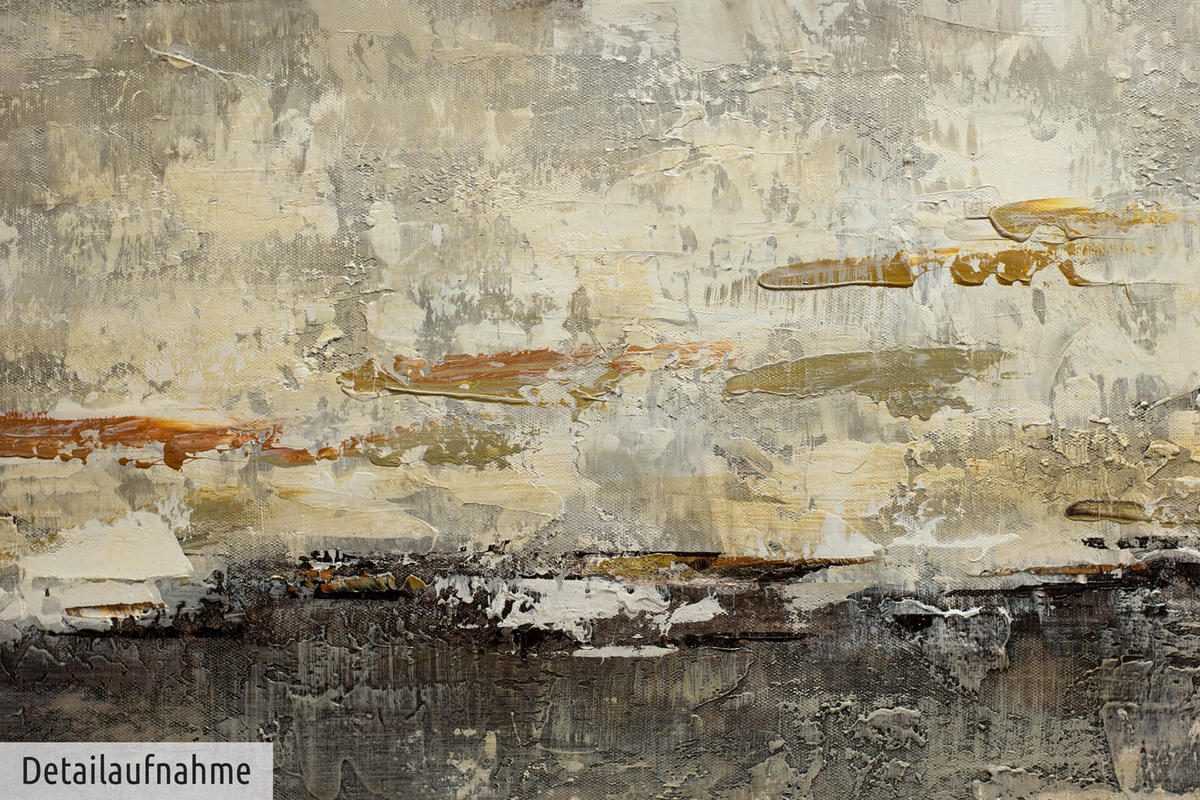 ACRYLBILD HANDGEMALT 100/50 cm - Braun, Holz/Textil (100/50cm) - KUNSTLOFT