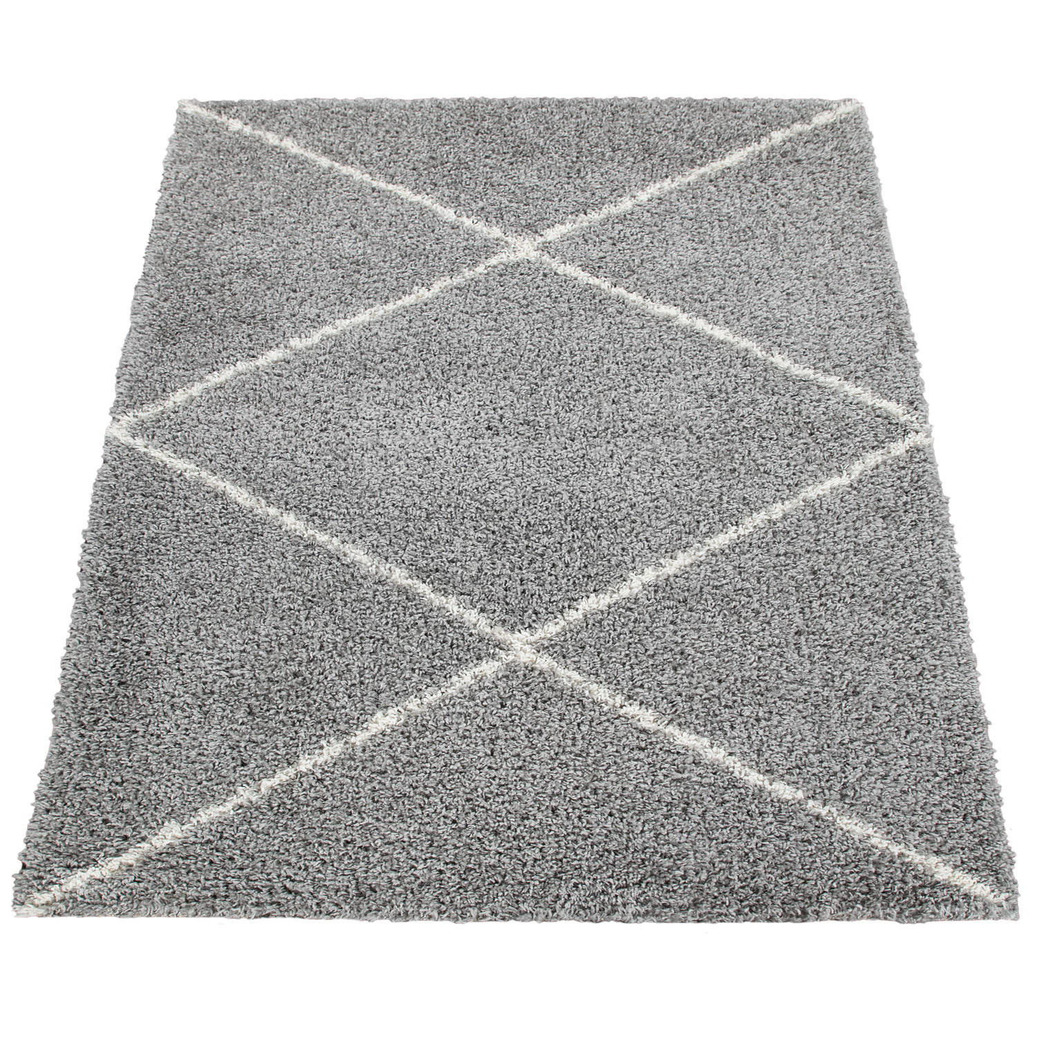 HOCHFLORTEPPICH 160/220 cm Kalmar 442 - Grau, Textil (160/220cm) - Paco Home