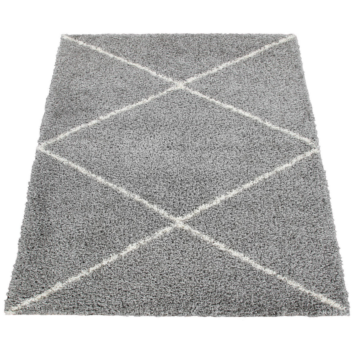 HOCHFLORTEPPICH 160/220 cm Kalmar 442 - Grau, Textil (160/220cm) - Paco Home