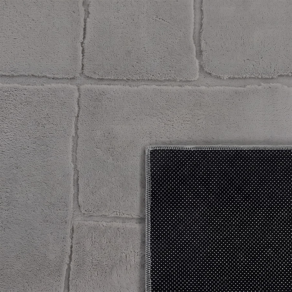 HOCHFLORTEPPICH 160/160 cm Tokio 479 - Grau, Kunststoff (160/160cm) - Paco Home