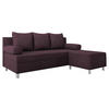 SCHLAFSOFA Dover mit Polsterhocker - Chromfarben/Violett, Holz/Kunststoff (192/80cm) - MIRJAN24