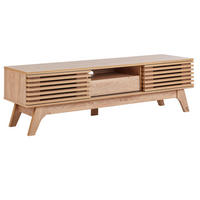 COMODĂ TV maro deschisă Detroit Ii - maro deschis, compozit lemnos (149/44/36cm) - Beliani