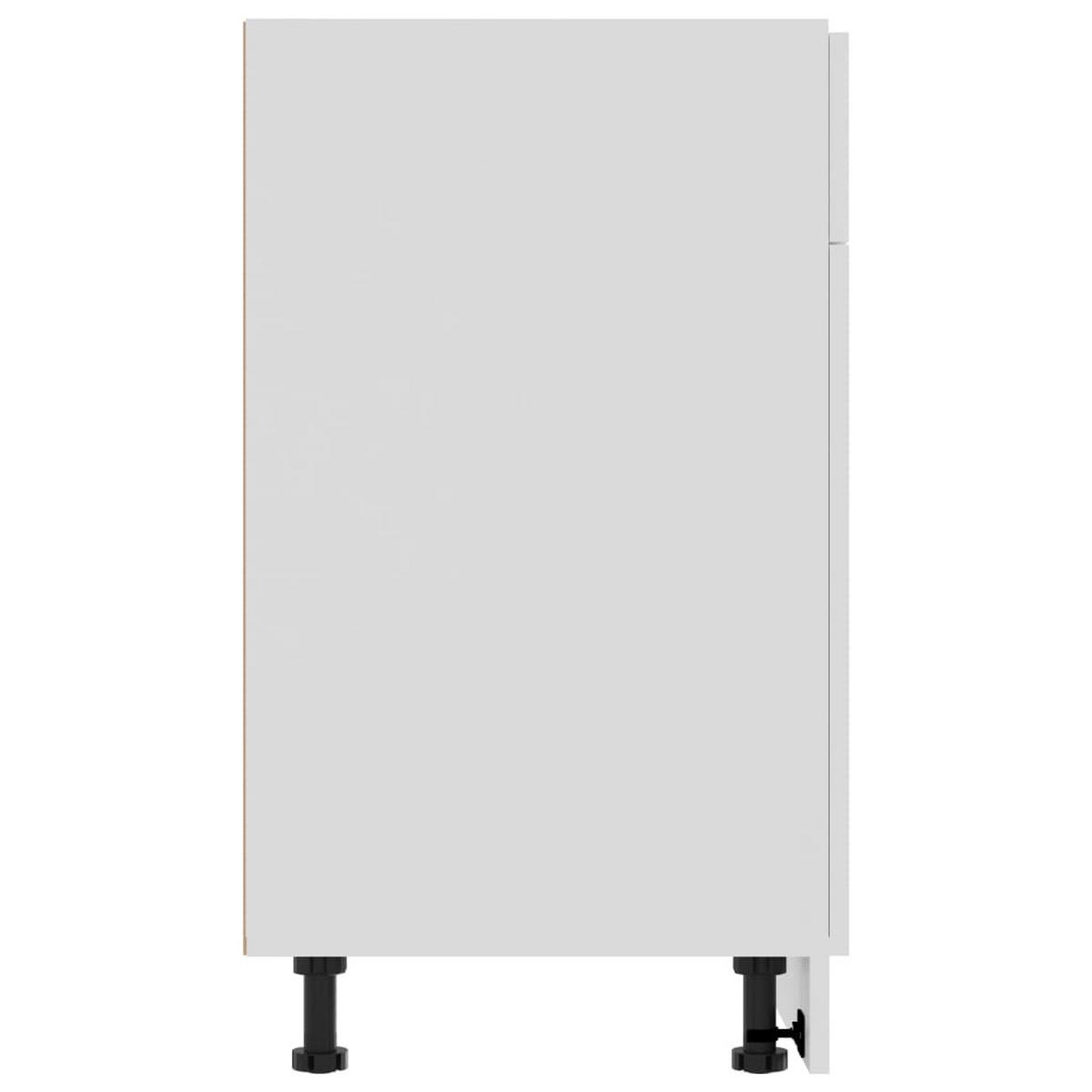 SCHUBUNTERSCHRANK Lyon Weiss 80/46/81,5 Cm Holzwerkstoff - Weiß, Holzwerkstoff (46/81.5/80cm) - vidaXL