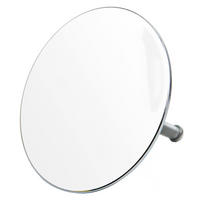 BADEWANNENSTÖPSEL Weiß - Weiß, Metall (8/10/10cm) - Sanilo