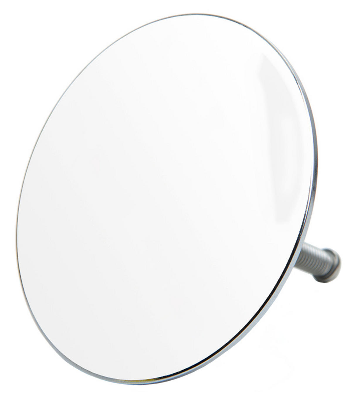 BADEWANNENSTÖPSEL Weiß - Weiß, Metall (8/10/10cm) - Sanilo