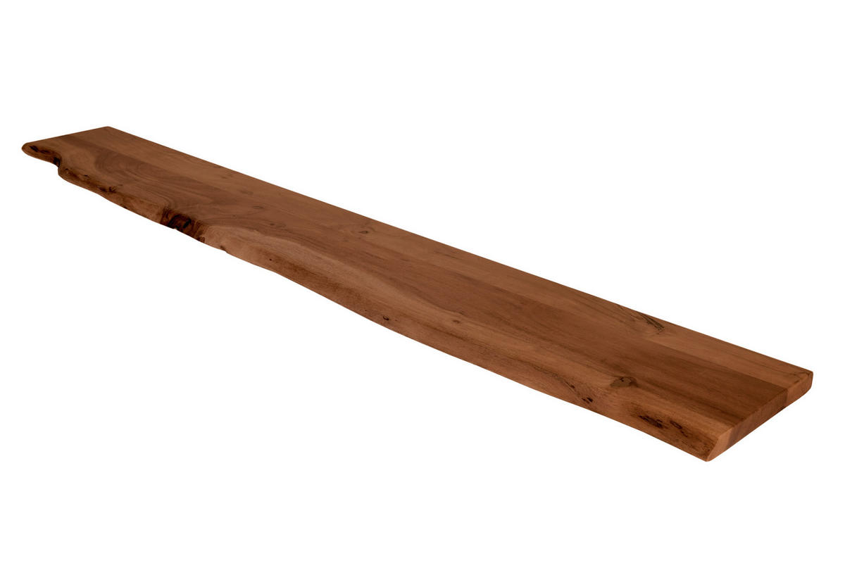 WANDREGAL AMANDA - Braun/Akaziefarben, Holz (160/3/20cm) - SAM