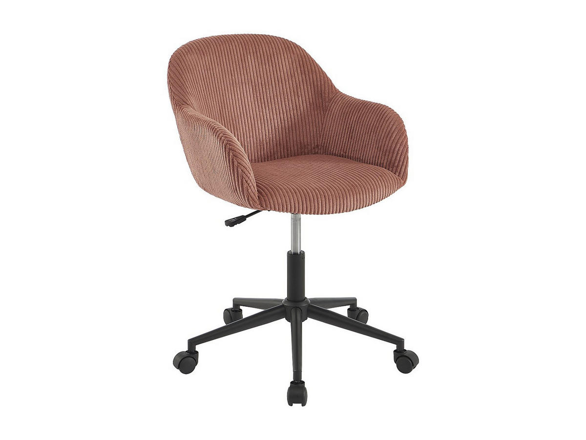 BÜROSTUHL ohne Armlehnen - 58 cm x 64 cm - stoff - rosa Marenzia - Pink, Textil (58/87/64cm) - Vente-Unique