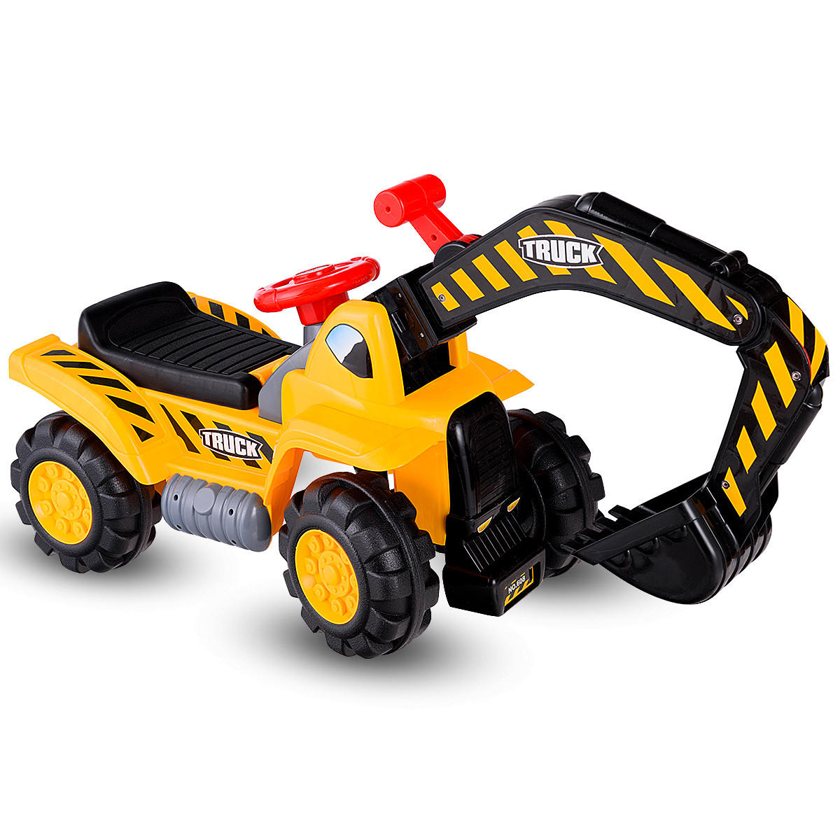 AUFSITZBAGGER Multicolor - Multicolor, Kunststoff (45/30/89cm) - COSTWAY