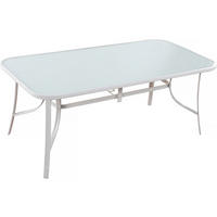 GARTENTISCH cordoba weiss - Weiß, Glas (180/90/72cm) - Habitat Garten