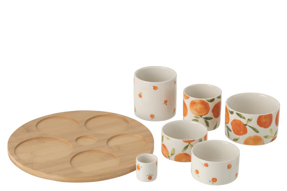 APERITIF-SET WO - Orange, Keramik (13/8/13cm) - J-Line