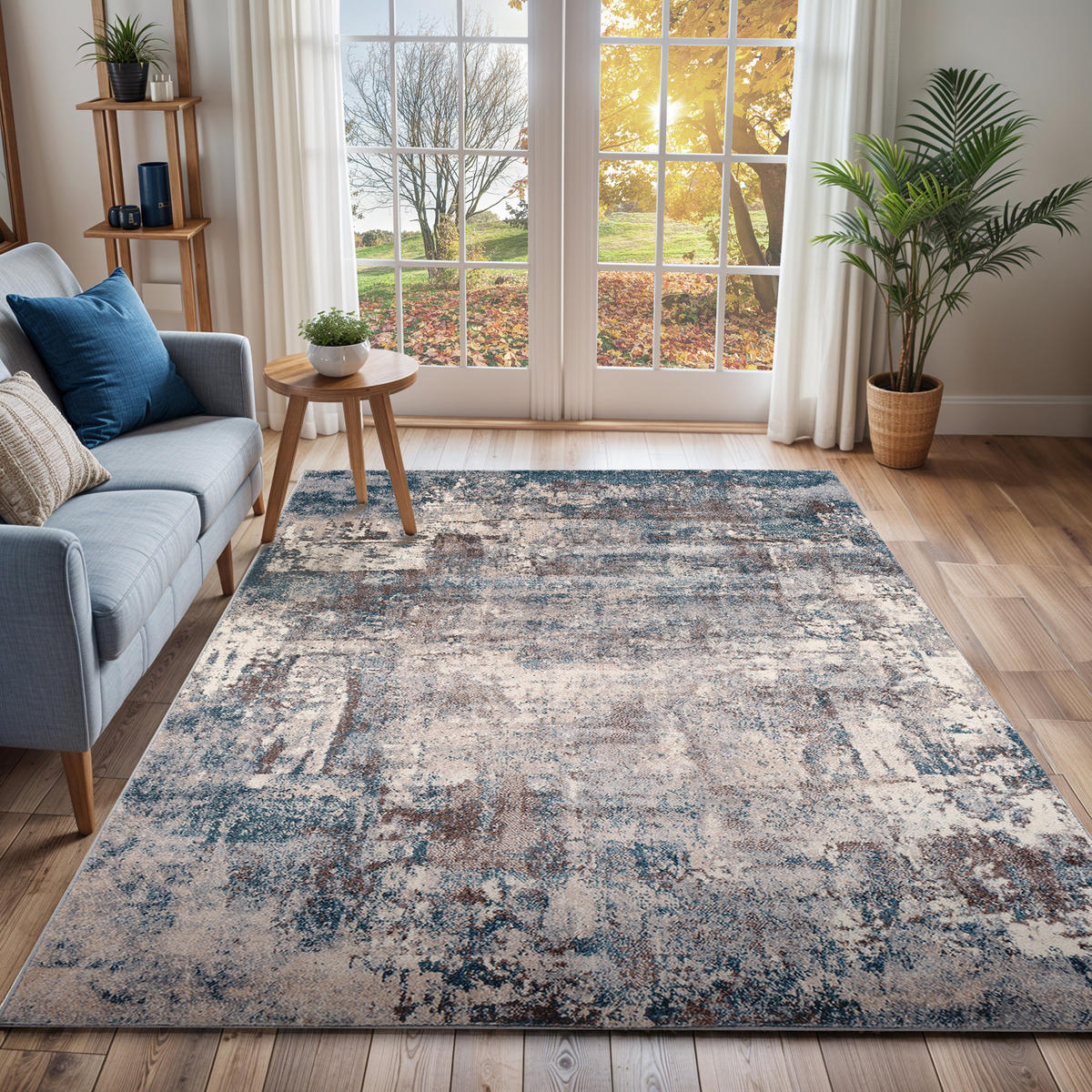 KURZFLORTEPPICH 200/275 cm Blau - Blau, Naturmaterialien/Textil (200/275cm) - LIVABLISS