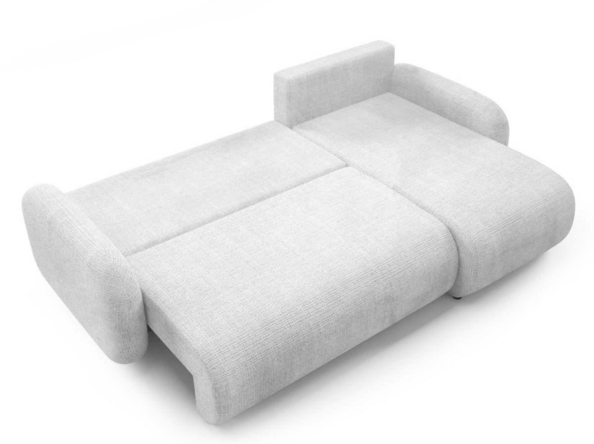 ECKSOFA Hellgrau KOMA Mit Schlaffunktion - Hellgrau/Grau, Textil (228/147cm) - Sepro Meble