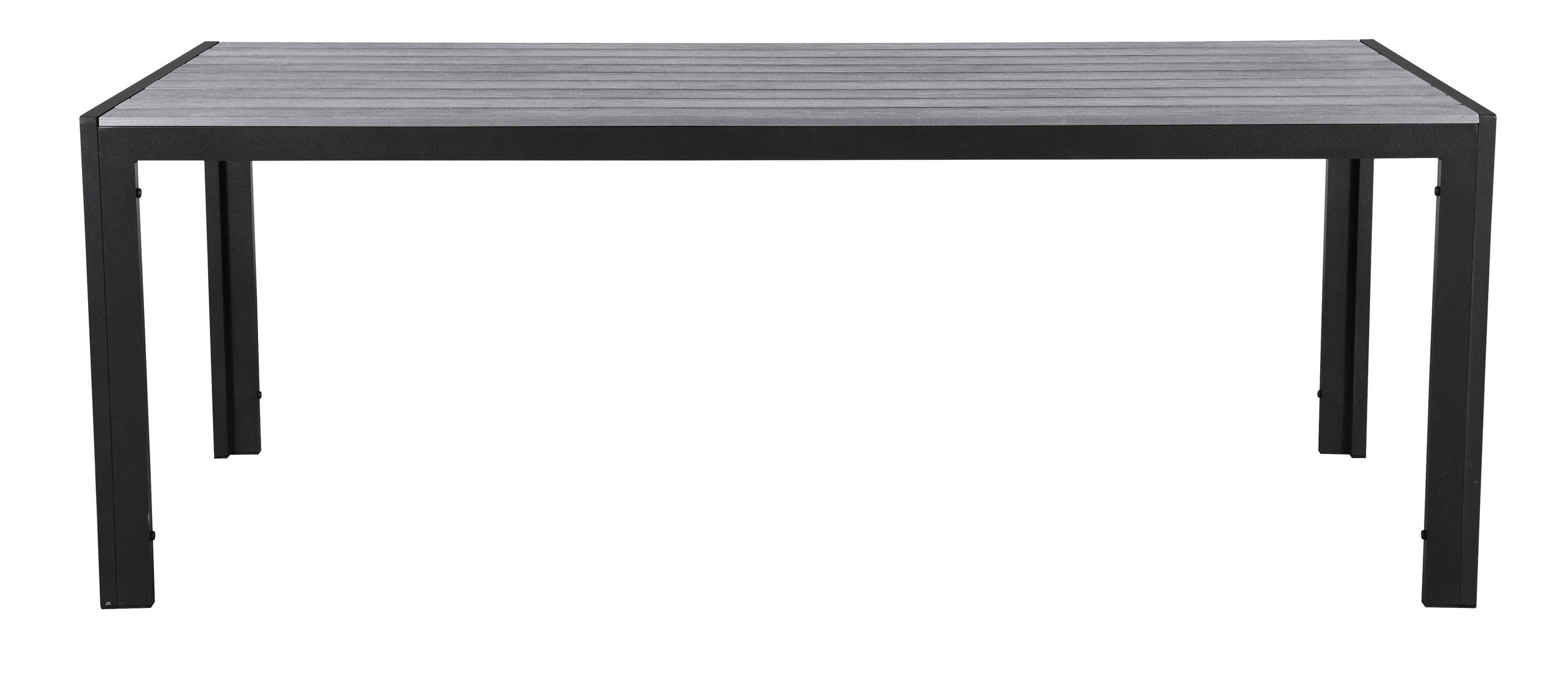 GARTENTISCH Schwarz - Schwarz, Holzwerkstoff (90/205/75cm) - ebuy24