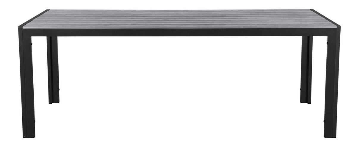 GARTENTISCH Schwarz - Schwarz, Holzwerkstoff (90/205/75cm) - ebuy24