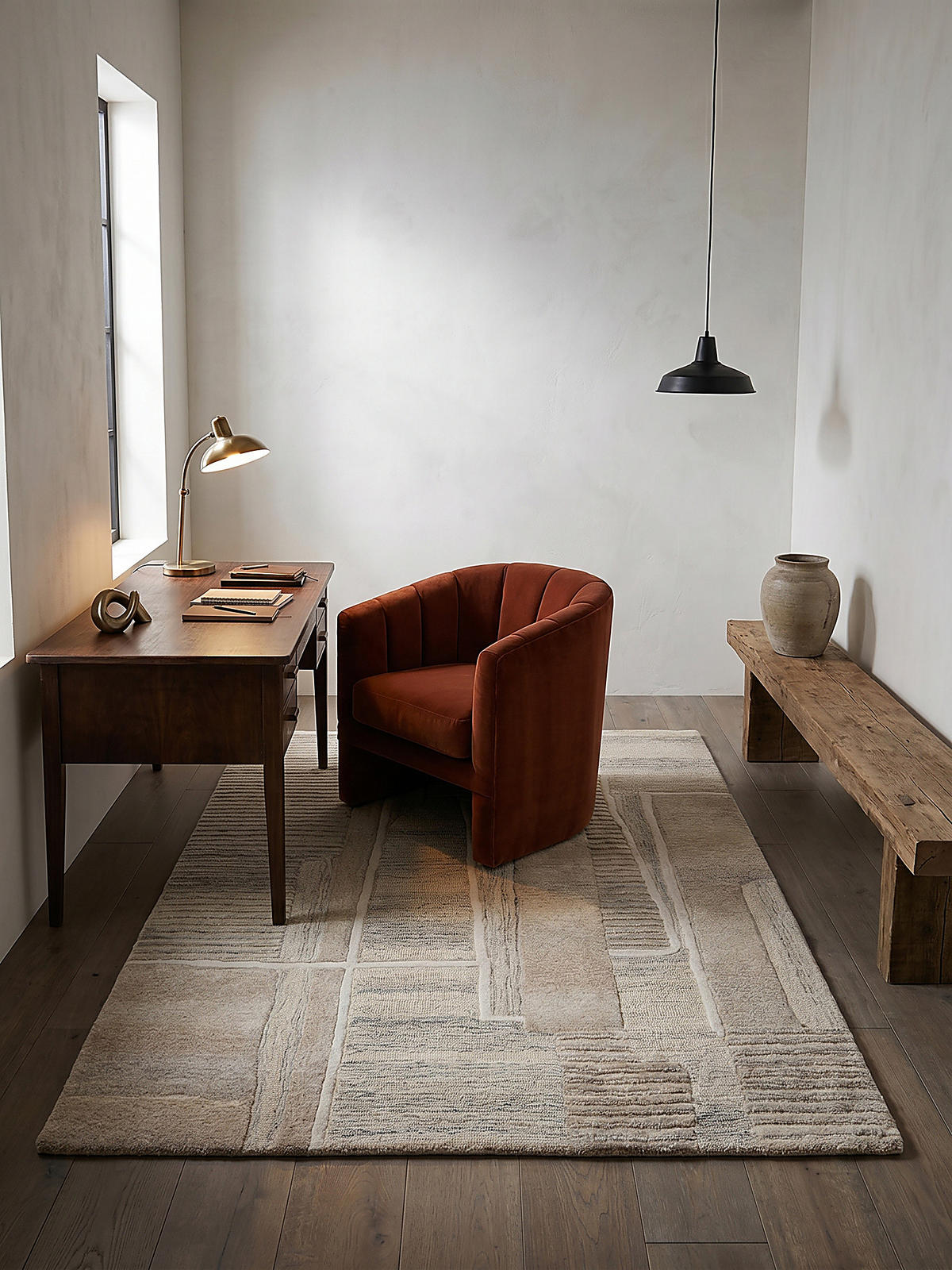 TEPPICH aus Wolle EDALE in Natur, abstrakt, 160 x 230 cm - Beige, Textil (160/230cm) - KADIMA DESIGN