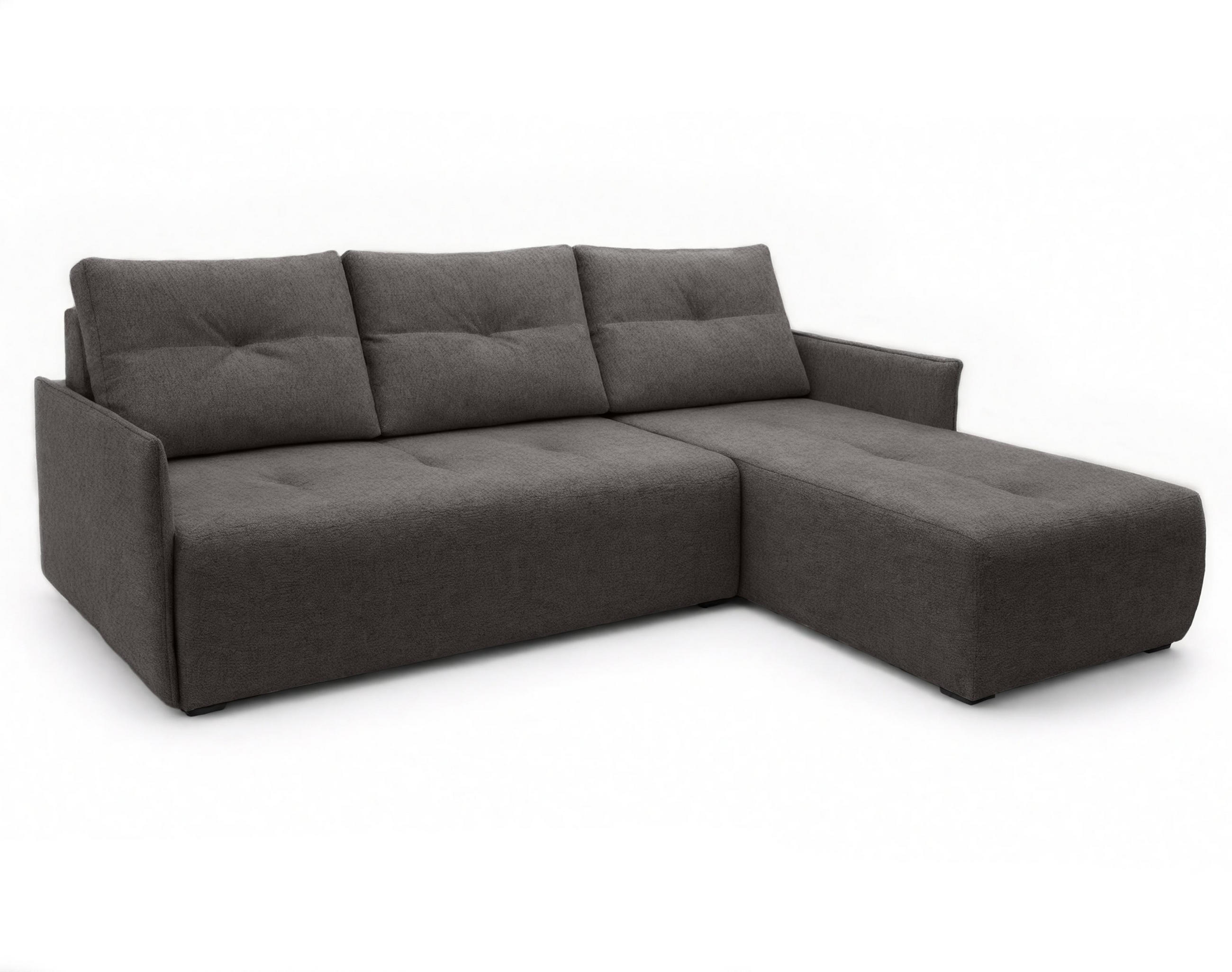 AX Living Ecksofa Dunkelgrau 212x143 cm