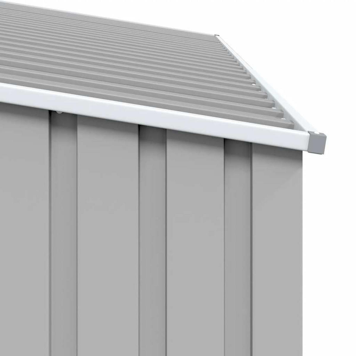 GERÄTEHAUS Grau 245/98/159 Cm Verzinkter Stahl - Grau, Metall (245/159/98cm) - vidaXL