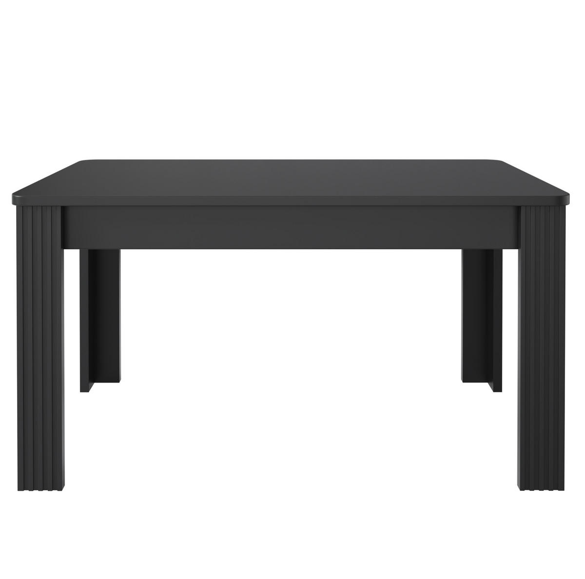 ESSTISCH 75x65x116 cm in Schwarz aus Spanplatte mit pflegeleichter Tischplatte - Schwarz, Holzwerkstoff (65/116/75cm) - Modfu