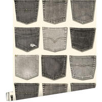 TAPETE Jeanstaschen 53 cm x 10.05 m - Beige, Papier (53/1000cm) - ESTAhome