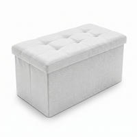 HOCKER mit Stauraum 76/38/38 cm - Beige, Textil (38/38/76cm) - SCENA LIVING