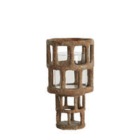 WINDLICHT Alimos Braun Ø15,5/28,5 cm - Braun, Kunststoff (15.5/28.5/15.5cm) - Light & Living