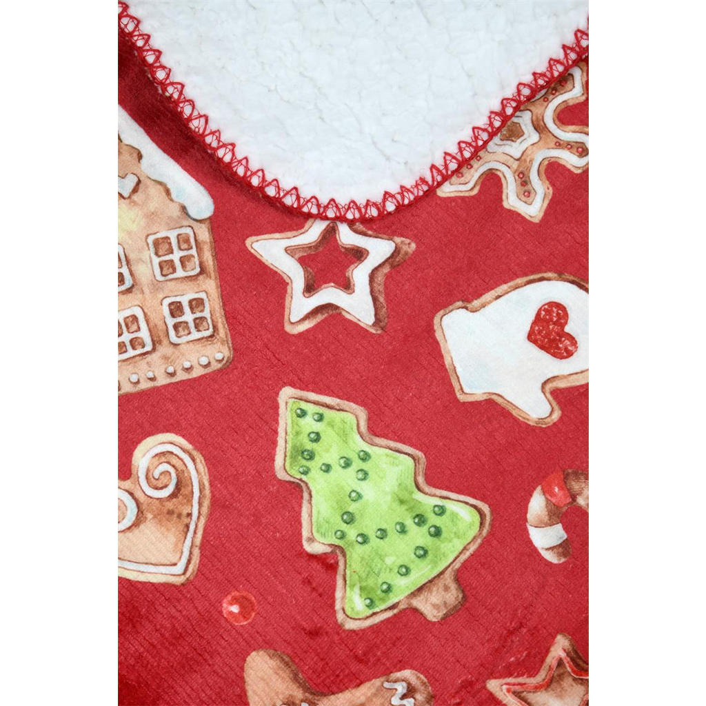 Thumbnail - Weihnachtsdecke, Rot, Textil, 160x130 cm, Wohntextilien, Decken, Kuscheldecken