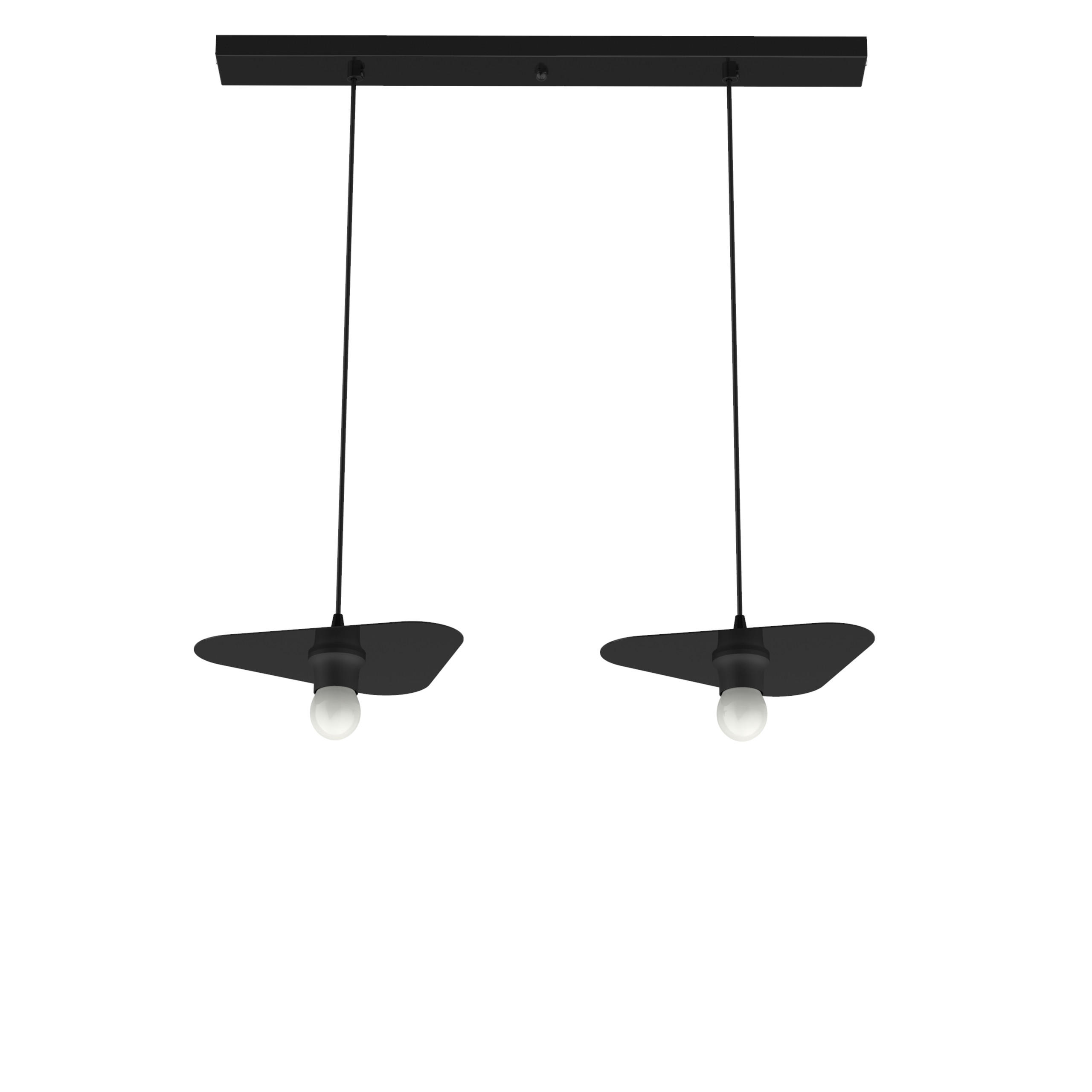 HÄNGELEUCHTE - Schwarz Hochglanz, Metall (25/30/7cm) - Lumicom