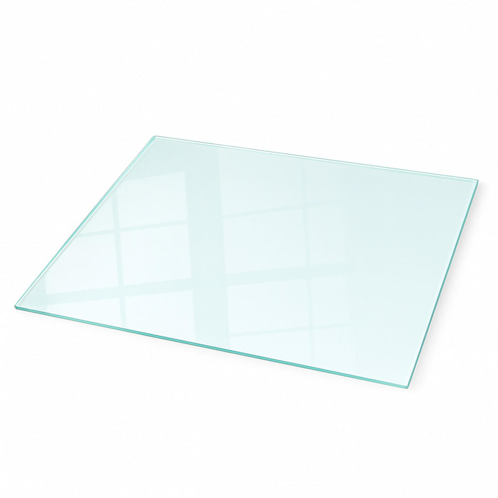 GLASPLATTE für Kamin transparent 60x40 cm - Transparent, Glas (60/40/0.4cm) - TULUP