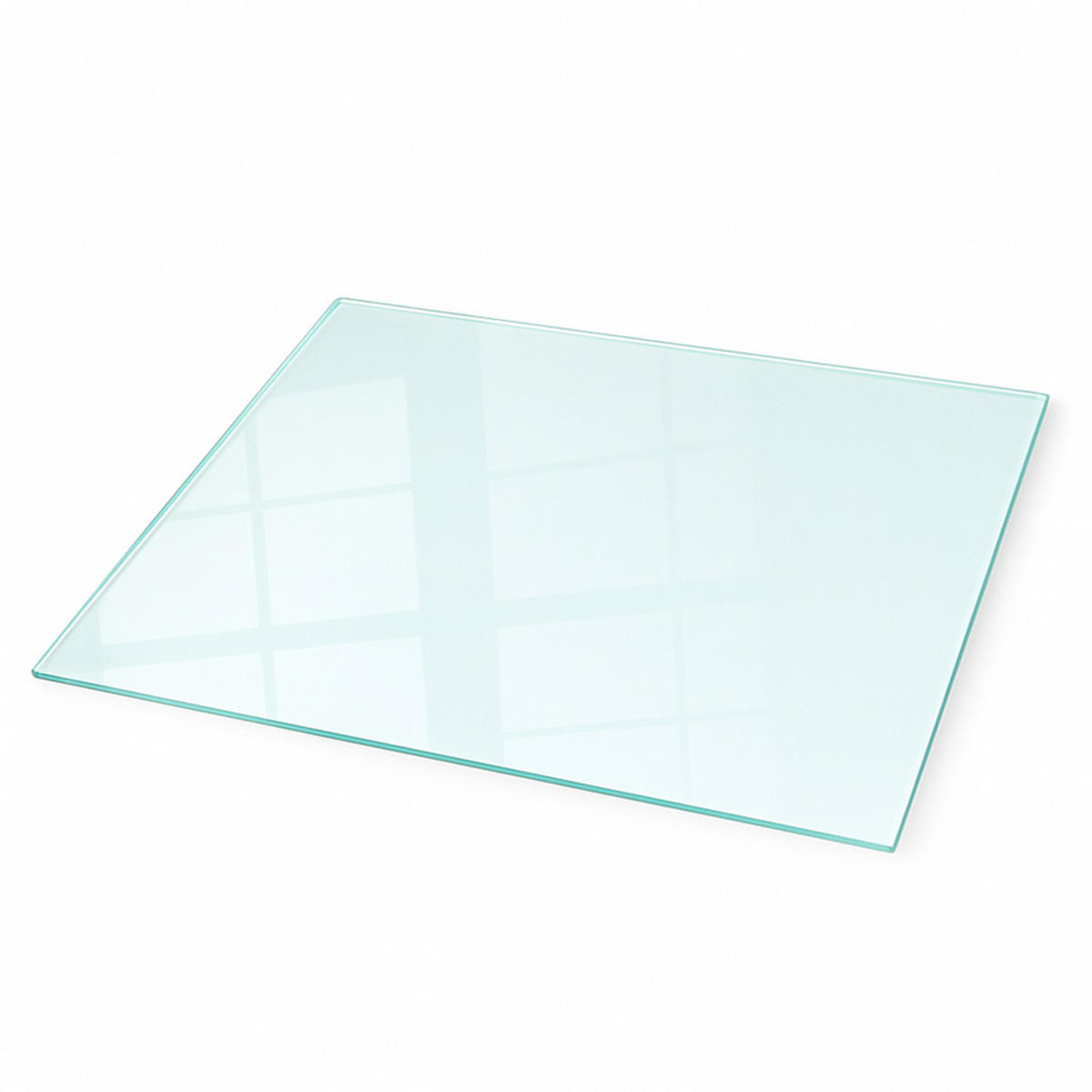 GLASPLATTE für Kamin transparent 60x40 cm - Transparent, Glas (60/40/0.4cm) - TULUP