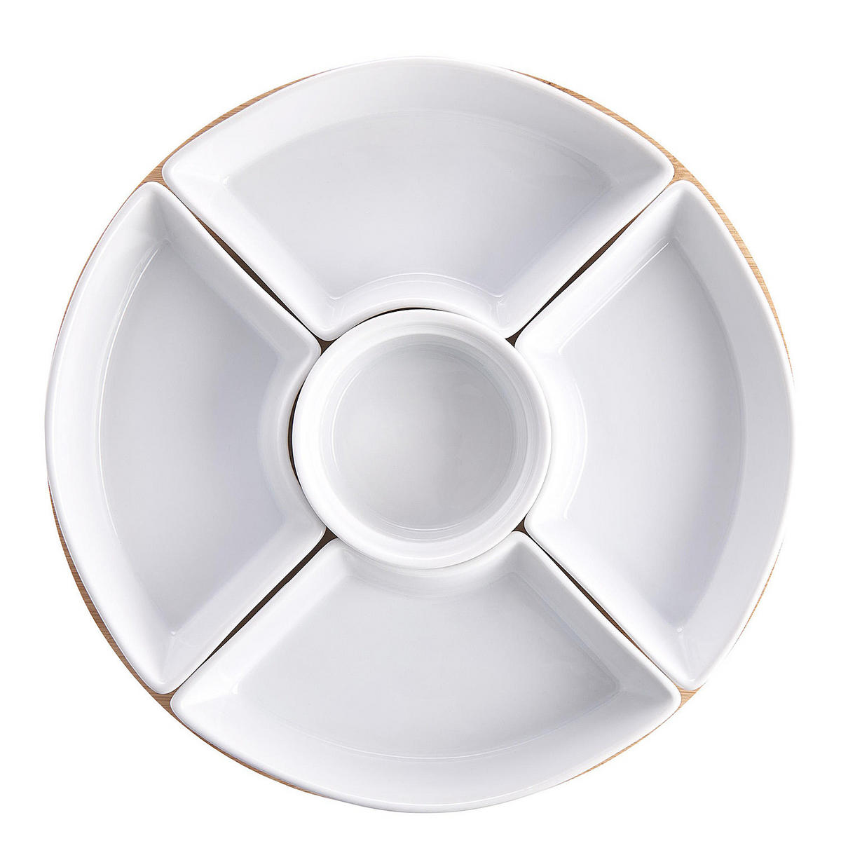 SNACKSCHALEN-SET (6-teilig) Appetizer - Weiß, Keramik (26/26/4.5cm) - Butlers