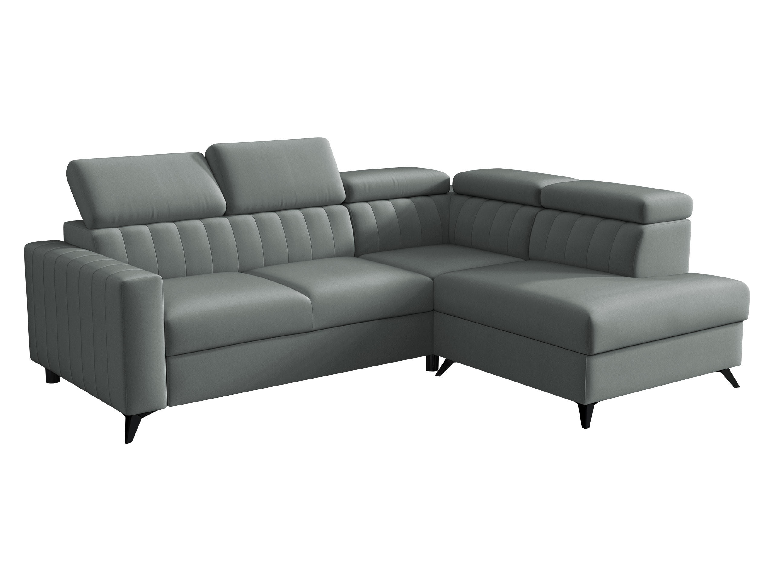 ECKSOFA Milano 2RRLXP, Seite: Rechts 2R+R+LXP - Graphitfarben, Holz/Textil (249/195cm) - MIRJAN24