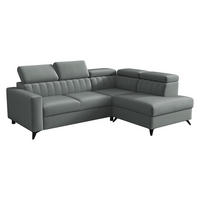 ECKSOFA Milano 2RRLXP, Seite: Rechts 2R+R+LXP - Graphitfarben, Holz/Textil (249/195cm) - MIRJAN24