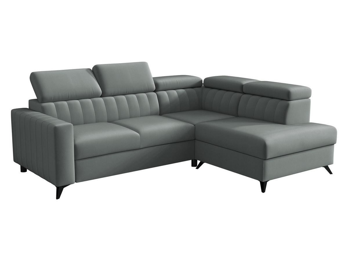 ECKSOFA Milano 2RRLXP, Seite: Rechts 2R+R+LXP - Graphitfarben, Holz/Textil (249/195cm) - MIRJAN24