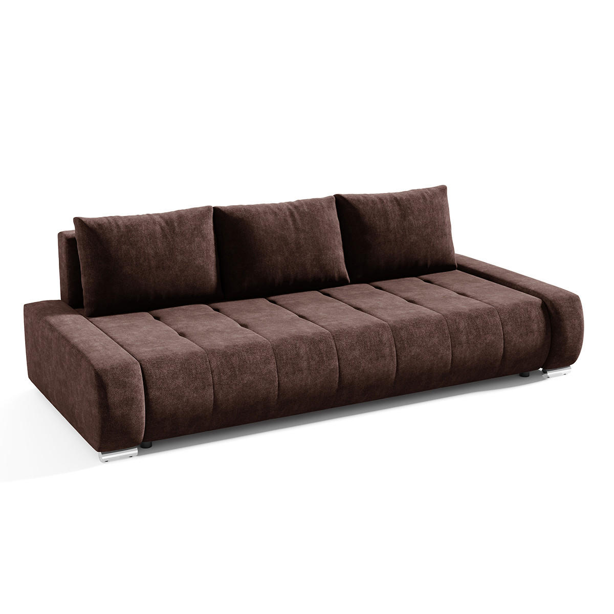 SCHLAFSOFA Jonas 3 Sitzplätze Braun - Braun, Holzwerkstoff (240/85/110cm) - Petits-meubles