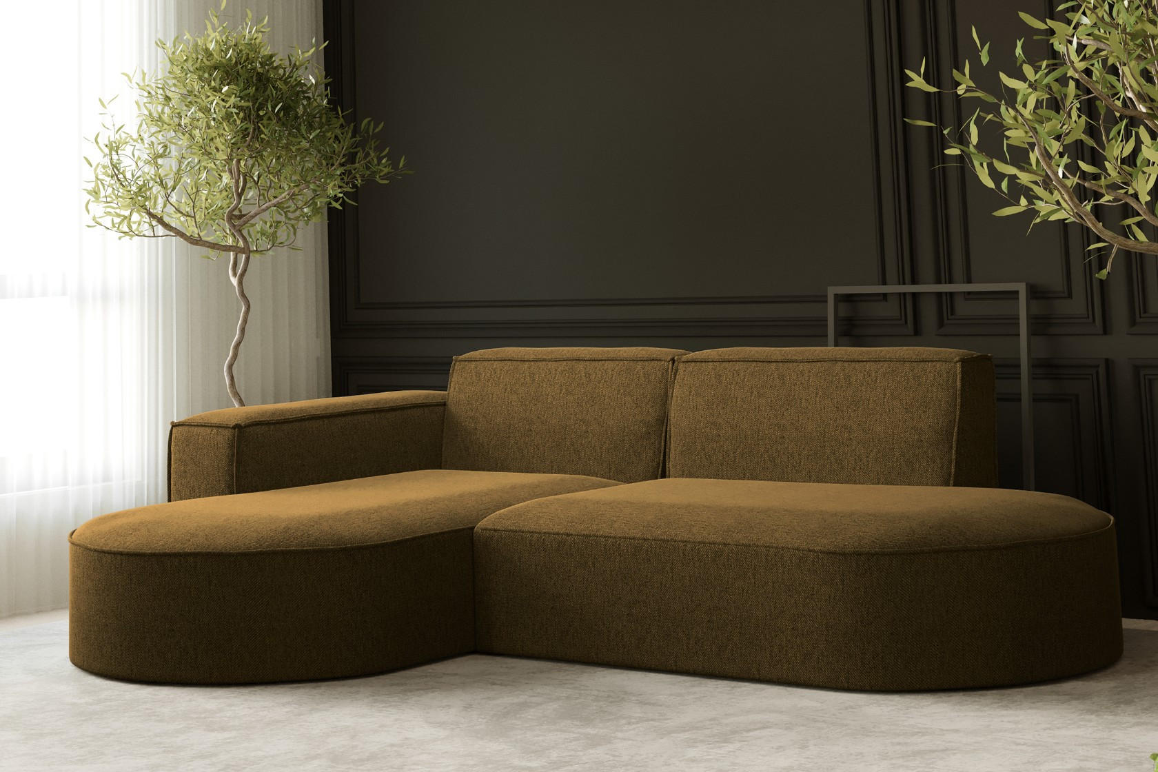 Thumbnail - Kaiser Möbel Ecksofa, Hellbraun, Holz, 5-Sitzer, L-Form,L-Form, 236x165 cm, Reach, Wohnzimmer, Sofas & Couches, Wohnland...