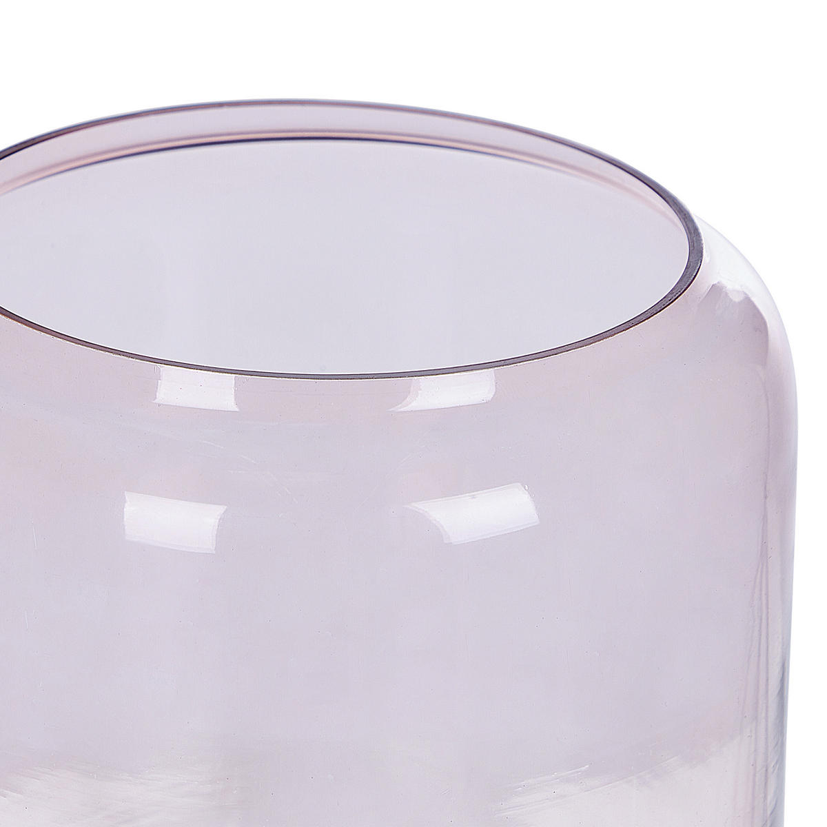 DEKOVASE Glas rosa Rasam - Rosa, Glas (20cm) - Beliani