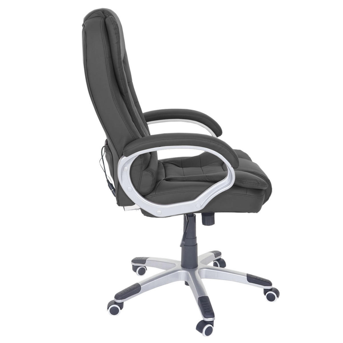 MASSAGE-BÜROSTUHL Schwarz - Schwarz, Textil (68/120/70cm) - MCW