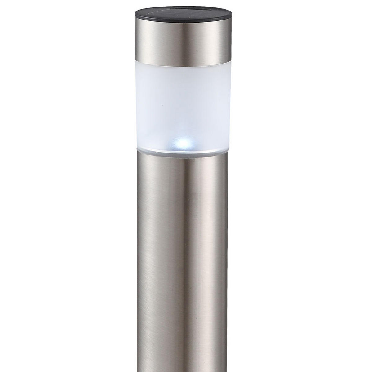 LED AUSSENLEUCHTE Edelstahl Silber 4er Set - Silberfarben, Metall (6.3/6.3/28cm) - Globo Lighting