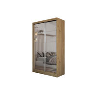 SCHWEBETÜRENSCHRANK FIORELLA 120/216/61 cm 2-türig mit Spiegel Eiche Artisan - Eiche Artisan, Holzwerkstoff (120/216/61cm) - MASSENO