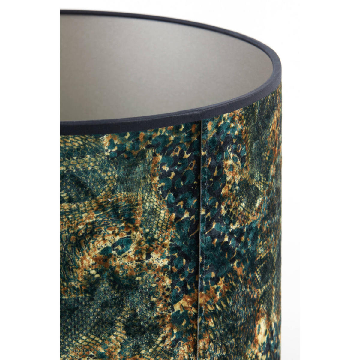LAMPENSCHIRM KEYON Ø40x30 cm, rund, Grün - Grün, Textil (40/40/30cm) - Light & Living
