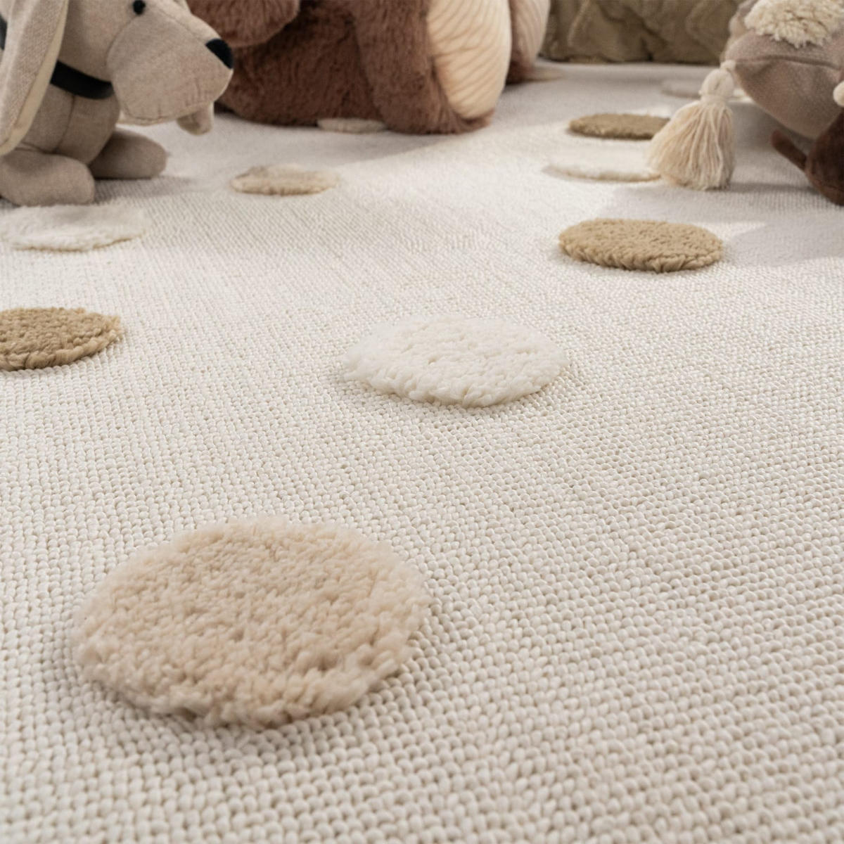KINDERTEPPICH 120/120 cm Togo 378 - Creme, Kunststoff (120/120cm) - Paco Home