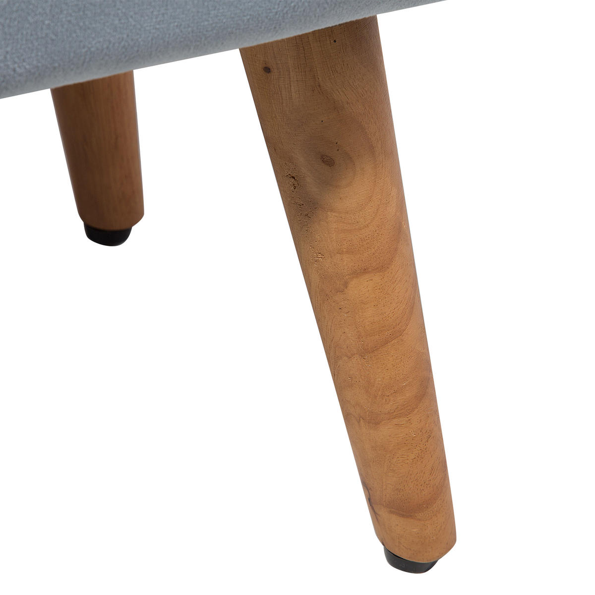 HOCKER Takoma 30/50/35 cm - Grau, Textil (50/35/30cm) - Beliani