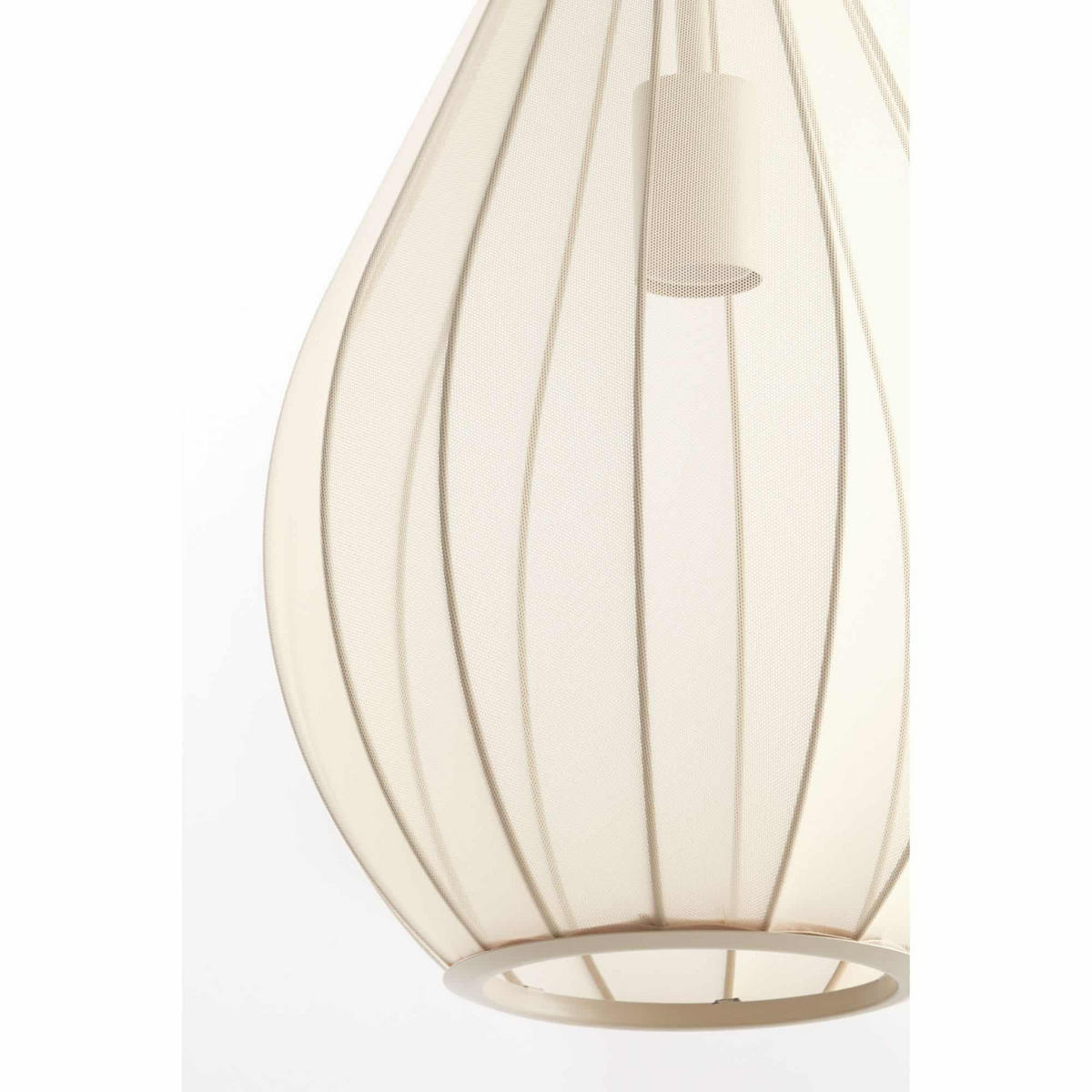 PENDELLEUCHTE Itela Braun 28/28/40 cm - Braun, Textil (28/28/40cm) - Light & Living