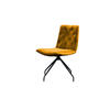 DREHSTUHL NEW CHARME Gelb Velvet - Gelb, Textil (52/87/66cm) - KAWOLA