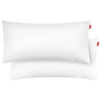 NACKENKISSEN mit anpassbarer Füllung, 2er Set, 40x80cm - Weiß, Textil (40/80cm) - Blumtal