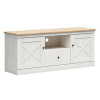 TV STOLÍK Victoria Biela a drevo - biela, kompozitné drevo (153/63/43cm) - Petits-meubles